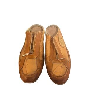 Alviero Martini Leather Mules